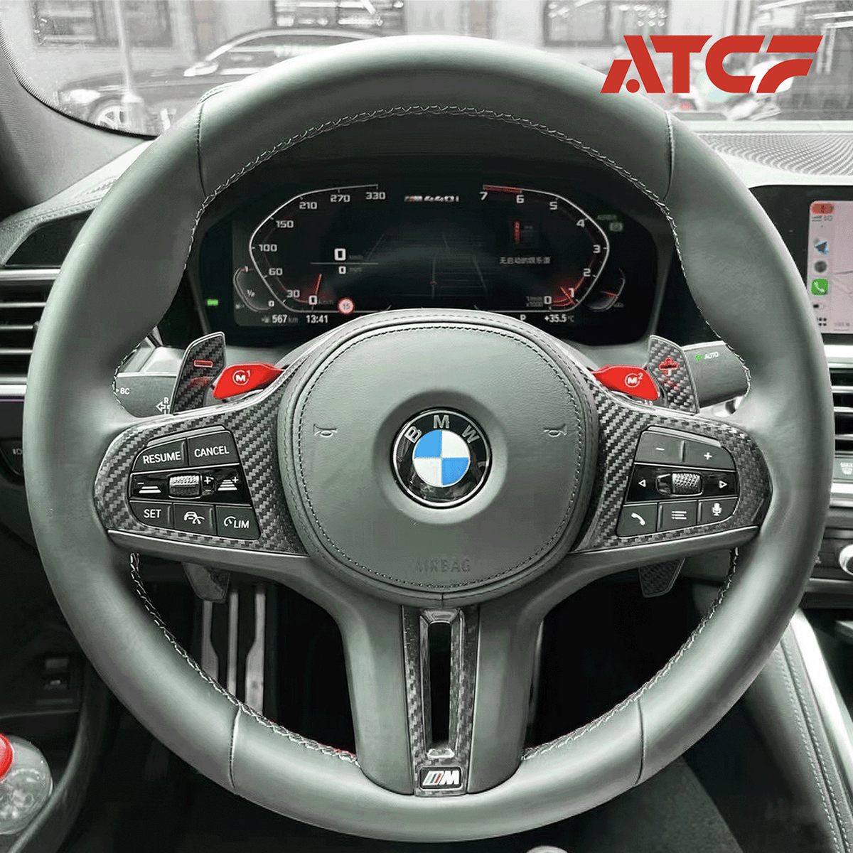 Garniture de Volant en Carbone – BMW G80 / G81 / G82 / G83 / G87 / G20 / G30