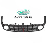 Diffuseur arrière AE Style en véritable fibre de carbone pour Audi RS6 C7 (2013-2018)