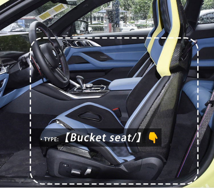 Cache Latéral de Siège en Carbone – BMW M3/M4 G80 G81 G82 G83 / X3M F97 / X4M F98 / Série 2 G42