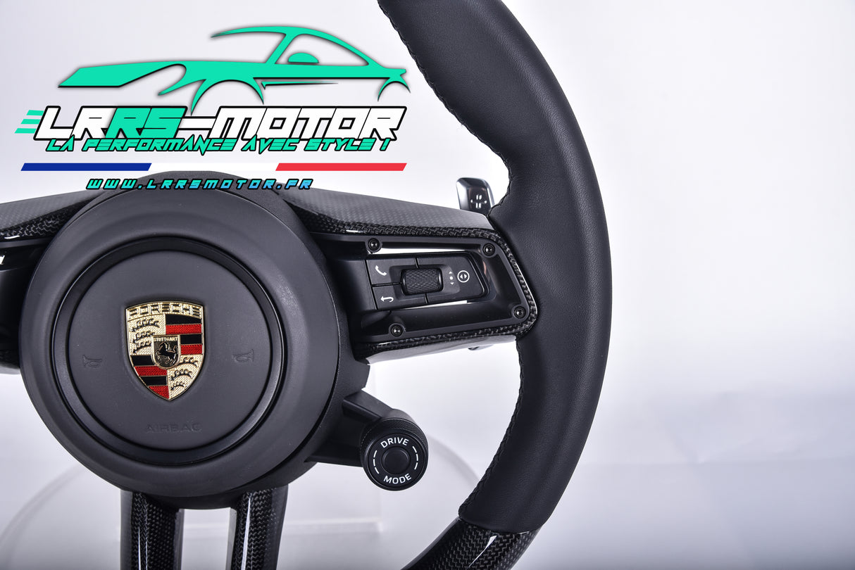 Steering wheel Porsche 911, Macan, Cayenne 2015 - 2024 ... Customizable carbon