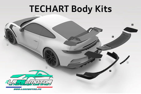 Aileron carbone TECHART Porsche 992 GT3 (2021+)