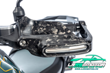 Grand protège-mains avec support de clignotant gauche BDC carbone forgé mat BMW R 1300 GS à partir de 2023