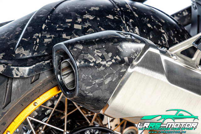 Protection thermique d'échappement arrière BDC  carbone mat BMW R 1300 GS à partir de 2023