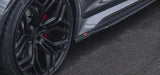 Bas de caisse Audi RS6 C8 & RS7 C8 en fibre de carbone visuelle – Side sills URBAN, finition sport premium