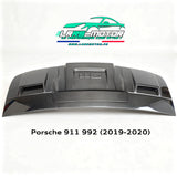 Cache moteur arrière en fibre de carbone LRRSMOTOR Style pour Porsche 911 992 (2019-2020)
