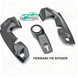 Cache moteur en fibre de carbone CNC pour Ferrari F8 Spider – Engine Bay Covers Premium