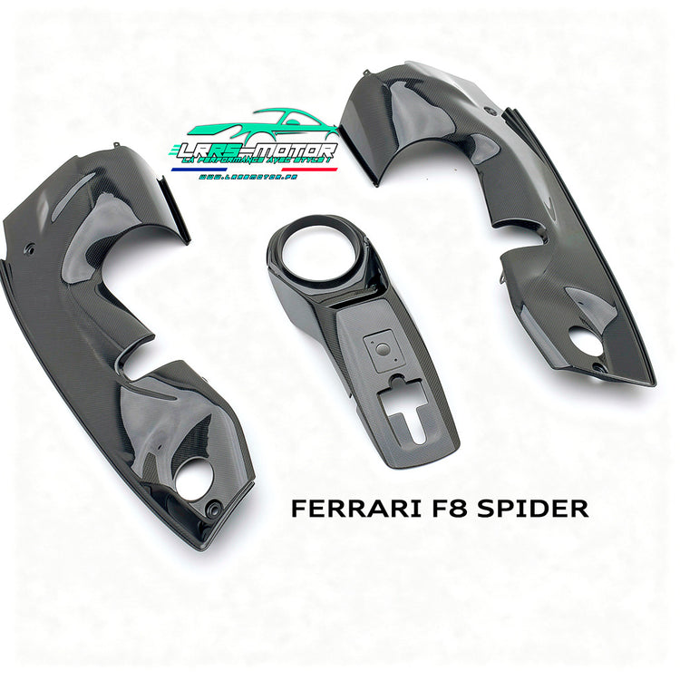 CNC Carbon Fiber Engine Cover for Ferrari F8 Spider – Premium Engine Bay Covers