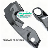 Cache moteur en fibre de carbone CNC pour Ferrari F8 Spider – Engine Bay Covers Premium