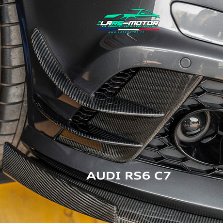 Canards en véritable fibre de carbone pour Audi RS6 C7 (2013-2016) | Ailerons avant sport