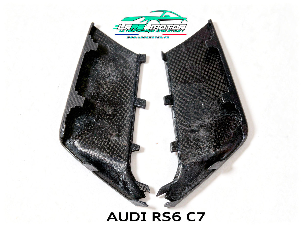 Canards en véritable fibre de carbone pour Audi RS6 C7 (2013-2016) | Ailerons avant sport