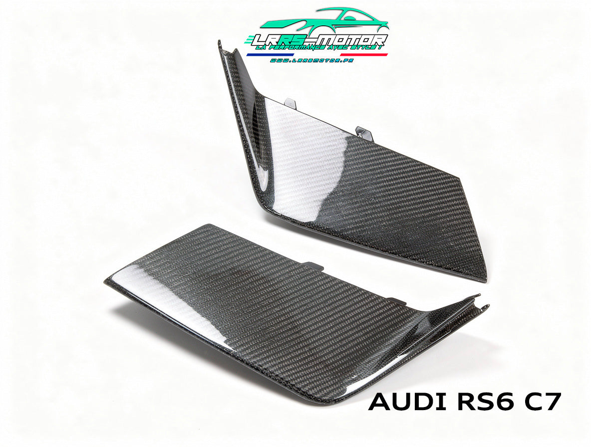 Canards en véritable fibre de carbone pour Audi RS6 C7 (2013-2016) | Ailerons avant sport