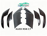 Canards en véritable fibre de carbone pour Audi RS6 C7 (2013-2016) | Ailerons avant sport