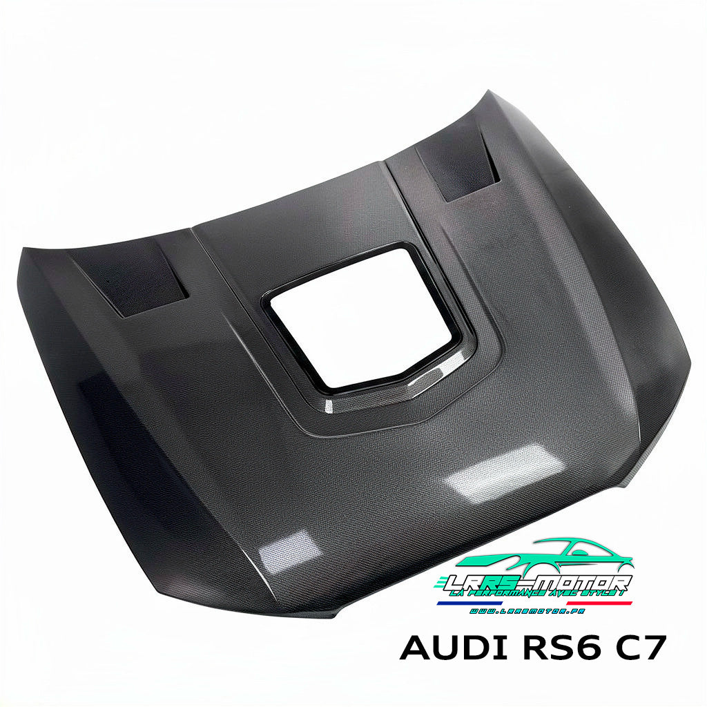 Capot Audi RS6 C7 sur mesure – Fibre de carbone / Carbone forgé