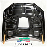 Capot Audi RS6 C7 sur mesure – Fibre de carbone / Carbone forgé