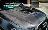Capot Audi RS6 C7 sur mesure – Fibre de carbone / Carbone forgé
