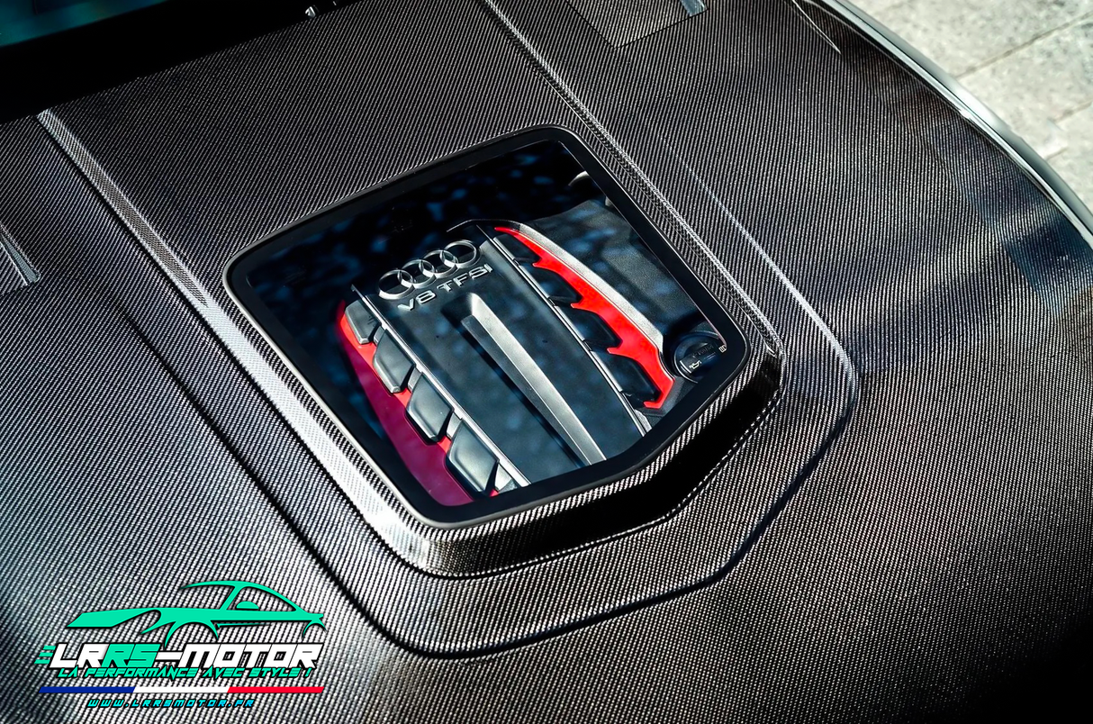 Capot Audi RS6 C7 sur mesure – Fibre de carbone / Carbone forgé