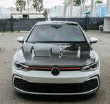 Capot en fibre de carbone léger et performant pour GOLF 8 MK8 GTI