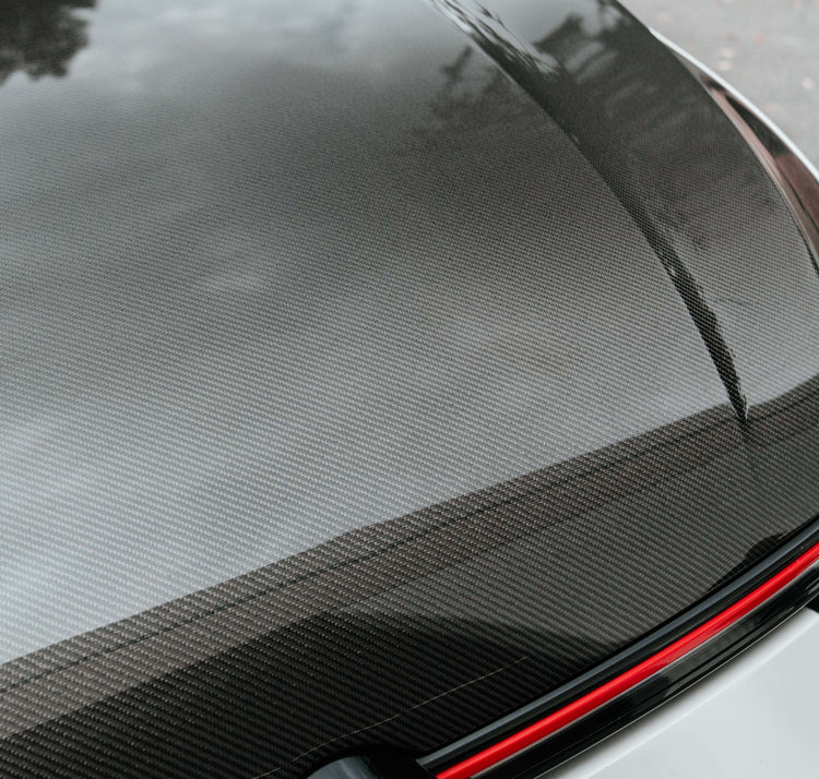 OEM-style carbon fiber hood for 2022 VW Golf MK8