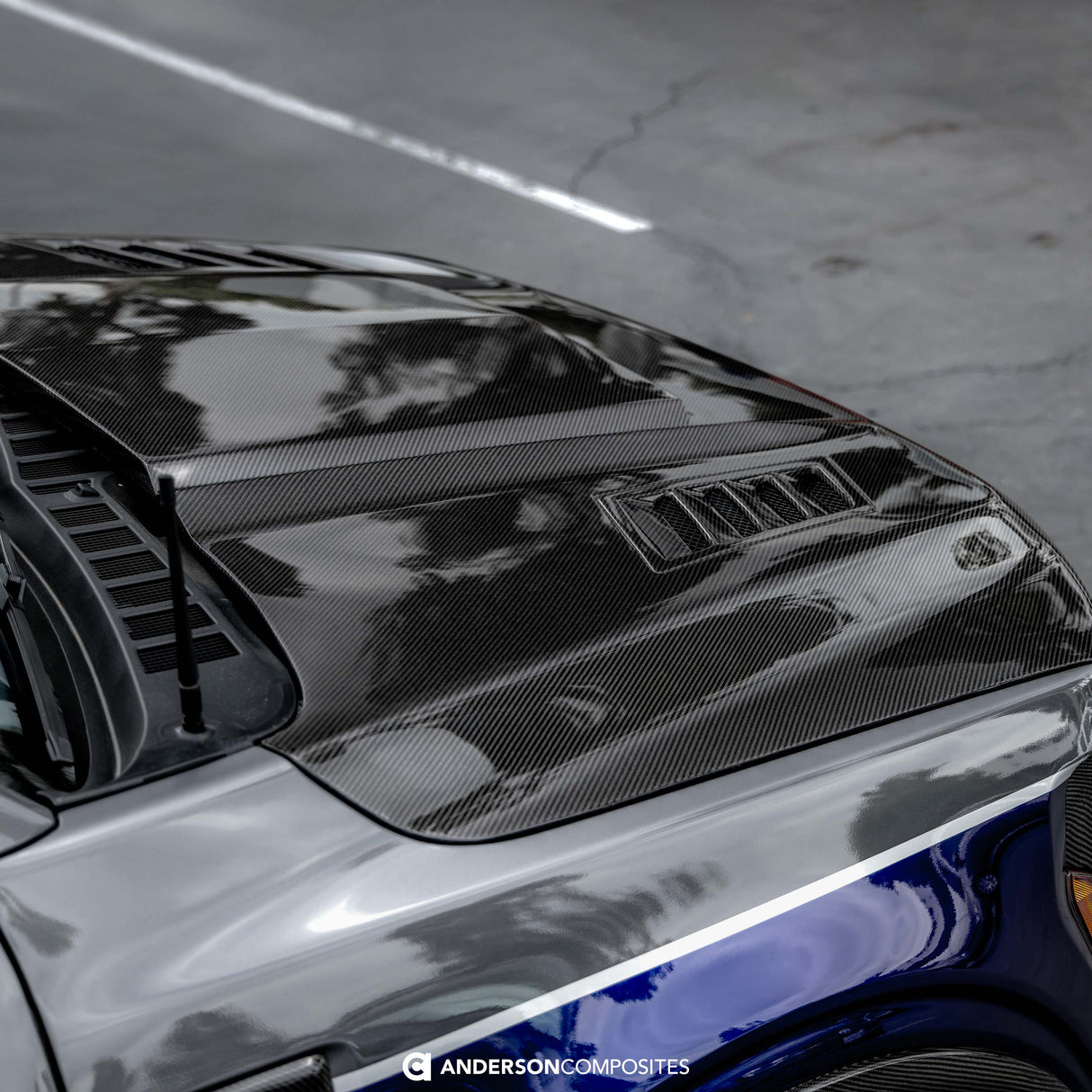 Capot en fibre de carbone type-AB pour Ford F-150 2021-2025