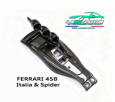 Console centrale en fibre de carbone Style Ferrari 458 Speciale pour Ferrari 458 Italia & Spider