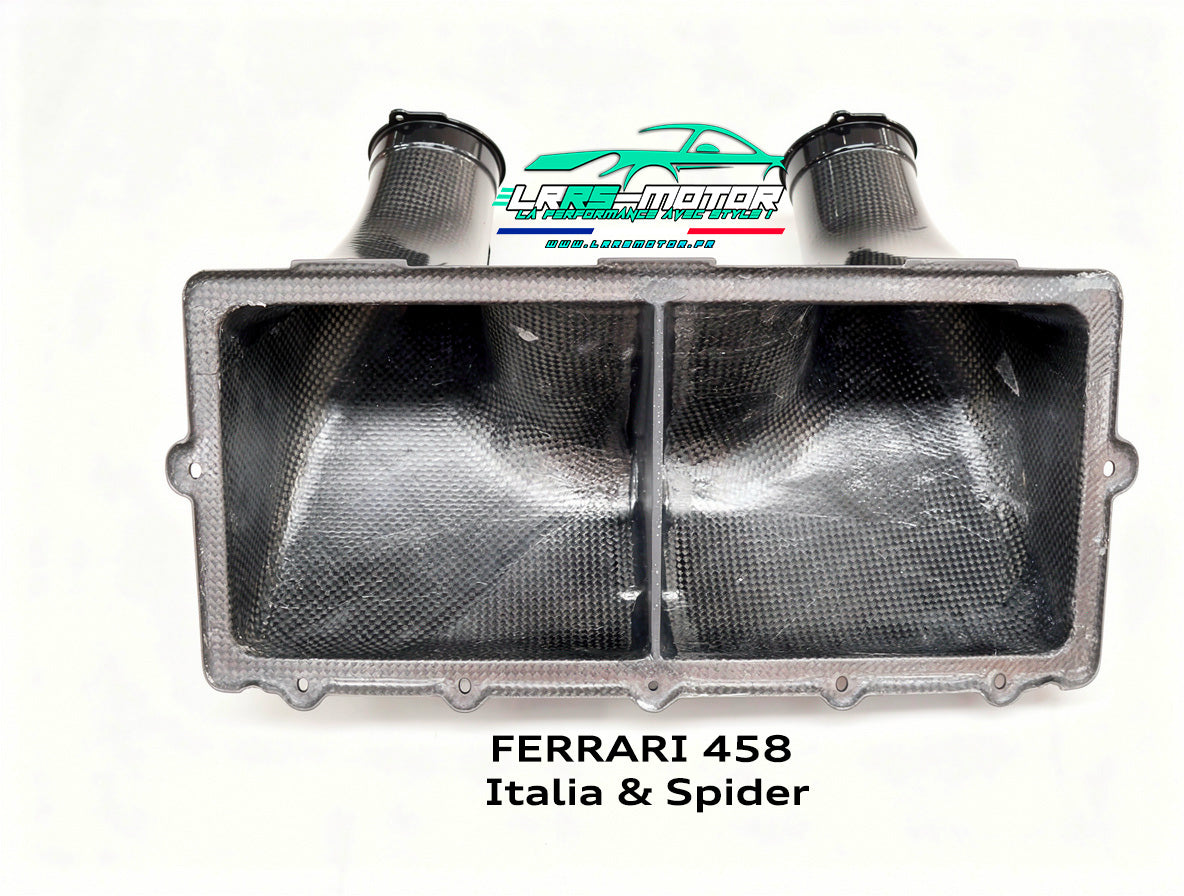 Couvercle d’admission d’air en fibre de carbone Ferrari 458 Italia & Spider – Style 458 Speciale