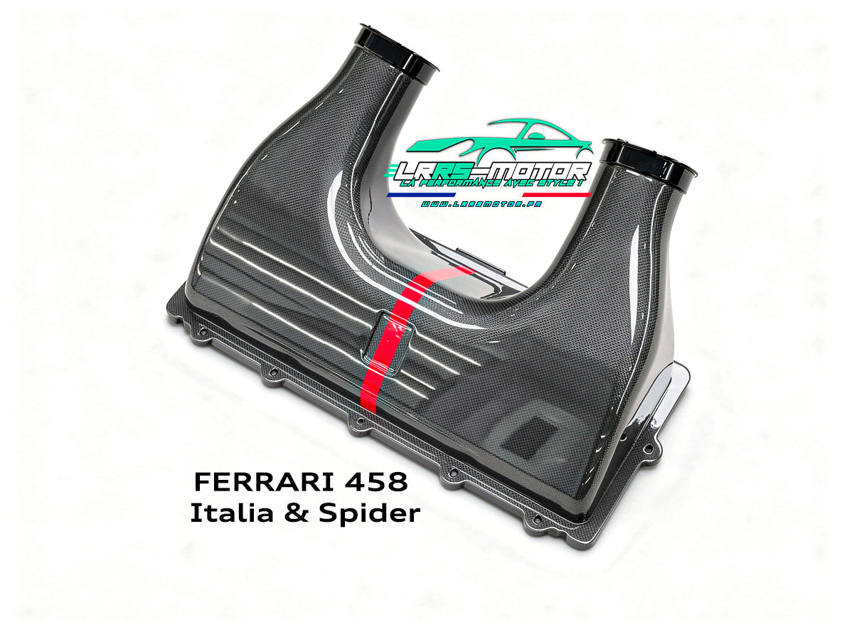 Couvercle d’admission d’air en fibre de carbone Ferrari 458 Italia & Spider – Style 458 Speciale