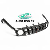 Diffuseur arrière AE Style en véritable fibre de carbone pour Audi RS6 C7 (2013-2018)