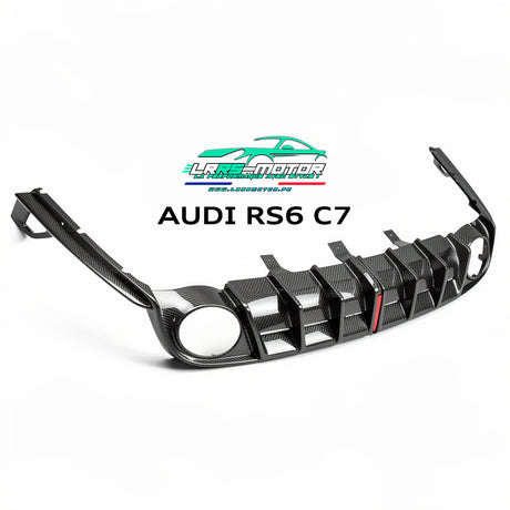 Diffuseur arrière AE Style en véritable fibre de carbone pour Audi RS6 C7 (2013-2018)