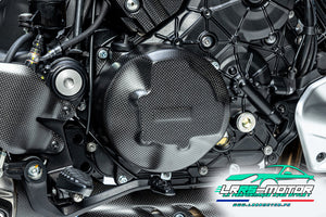 Couvercle de protection d’embrayage carbone mat Ducati Diavel V4 / Multistrada V4