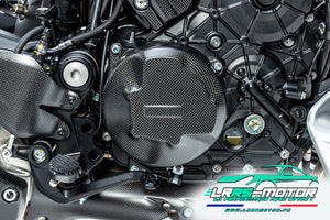 Couvercle de protection d’embrayage carbone mat Ducati Diavel V4 / Multistrada V4