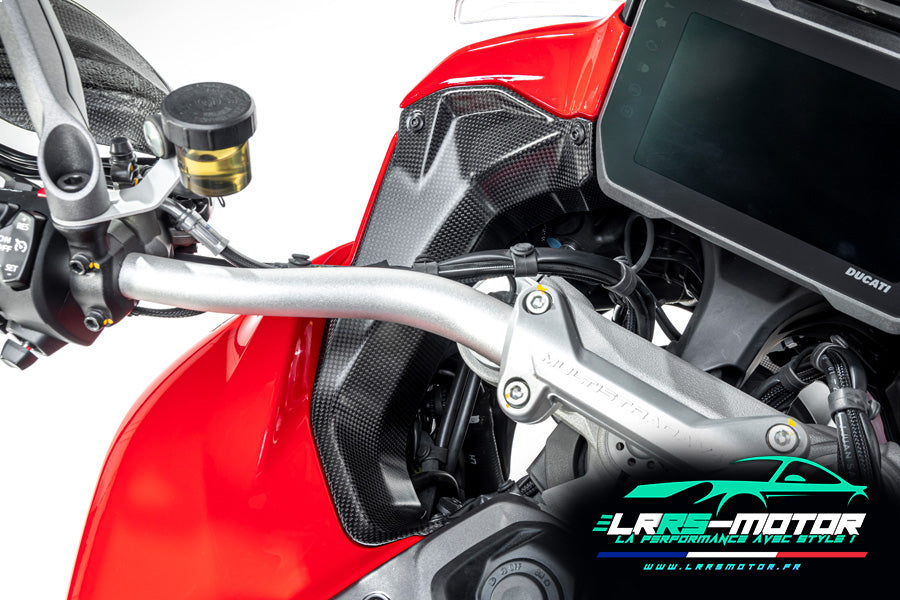 Cache latéral gauche & droite cockpit Ducati Multistrada V4 – finition carbone mat