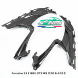 Écopes d’aile avant en véritable fibre de carbone pour Porsche 911 992 GT3 RS (2019-2023)