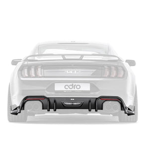 Diffuseur arrière en fibre de carbone ADRO pour Ford Mustang