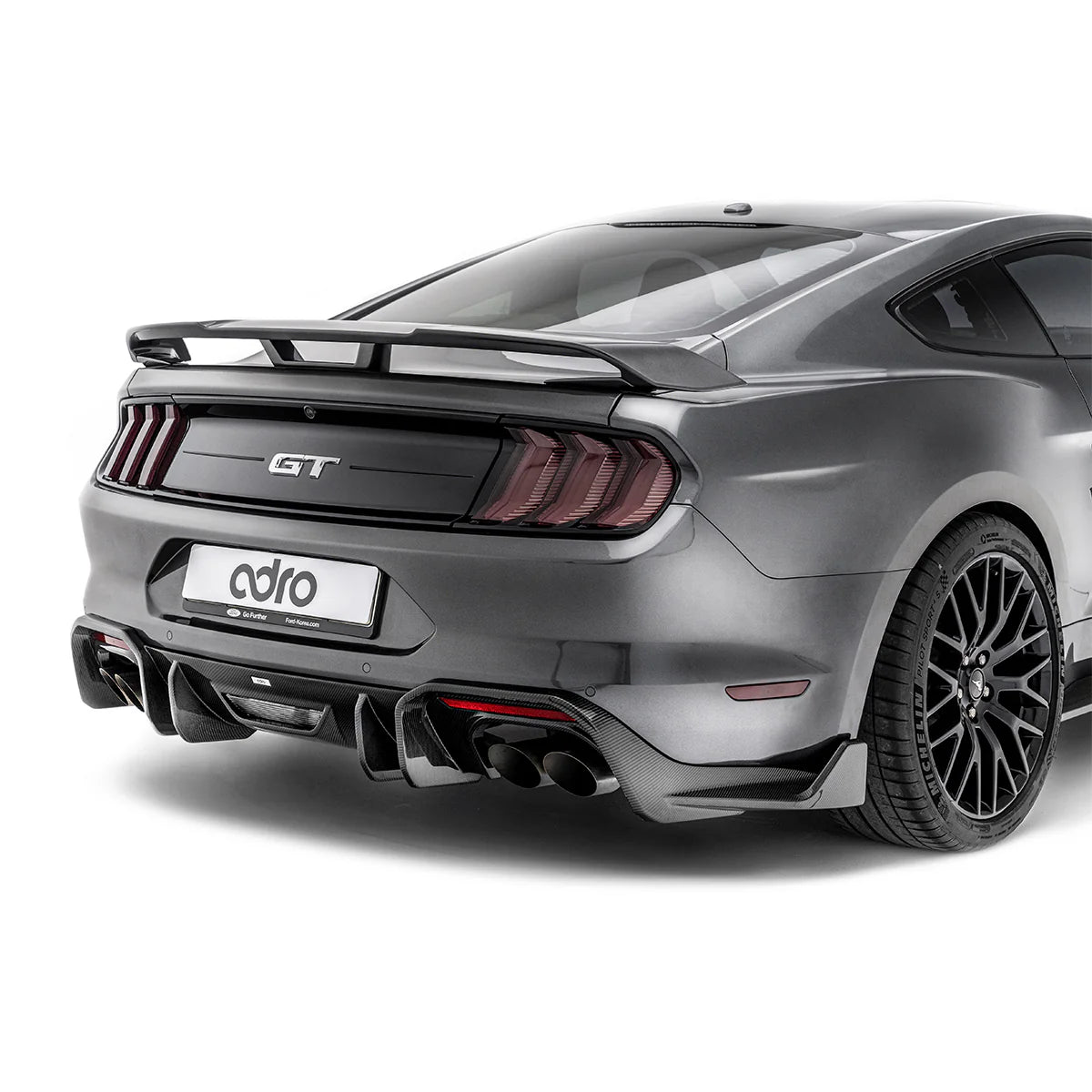 Diffuseur arrière en fibre de carbone ADRO pour Ford Mustang