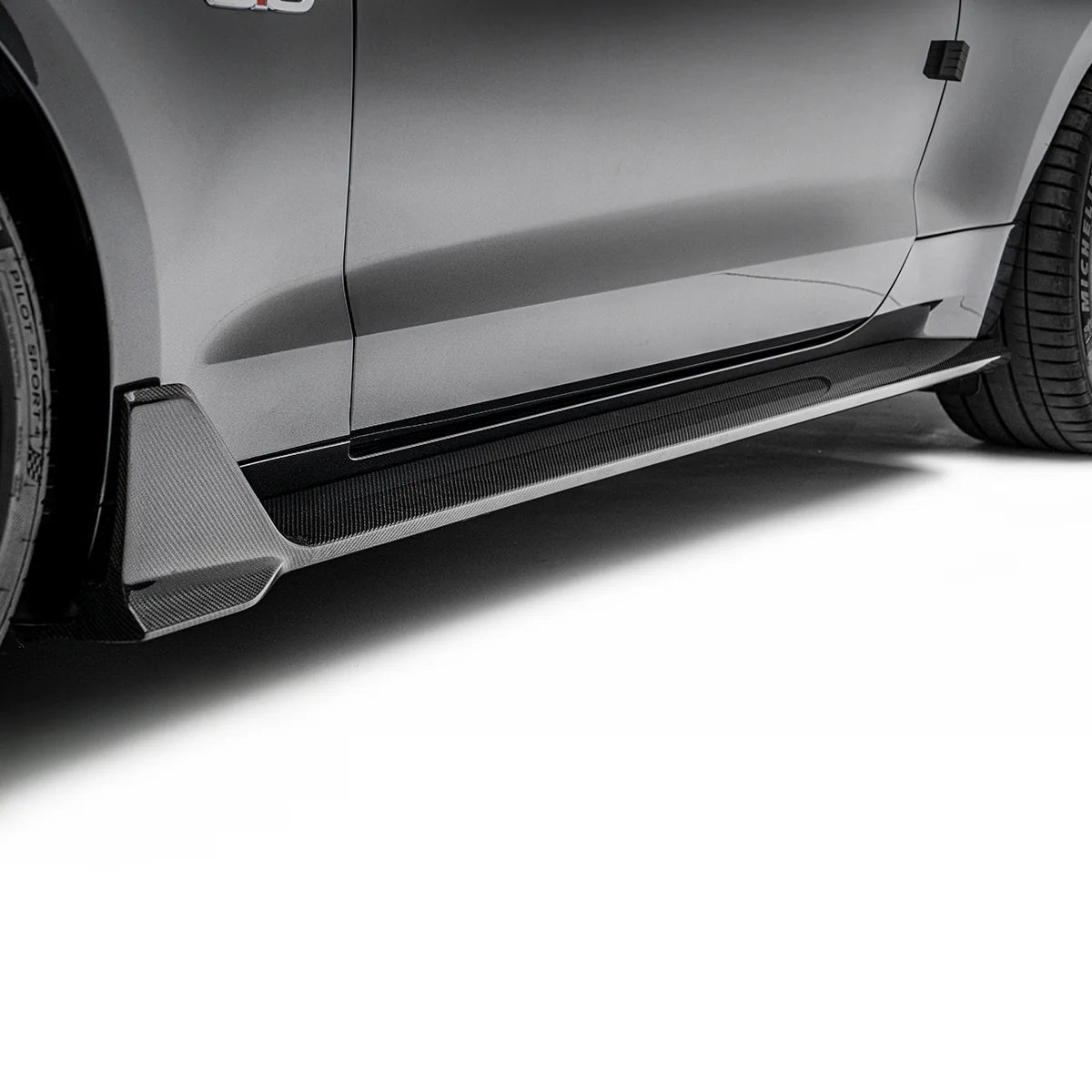 Jupes latérales en fibre de carbone pour Ford Mustang