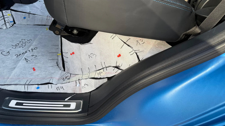 Gabarit de tapis sur mesure