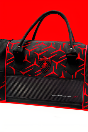 Sac de Voyage Lamborghini – Édition Sport Rouge & Noir