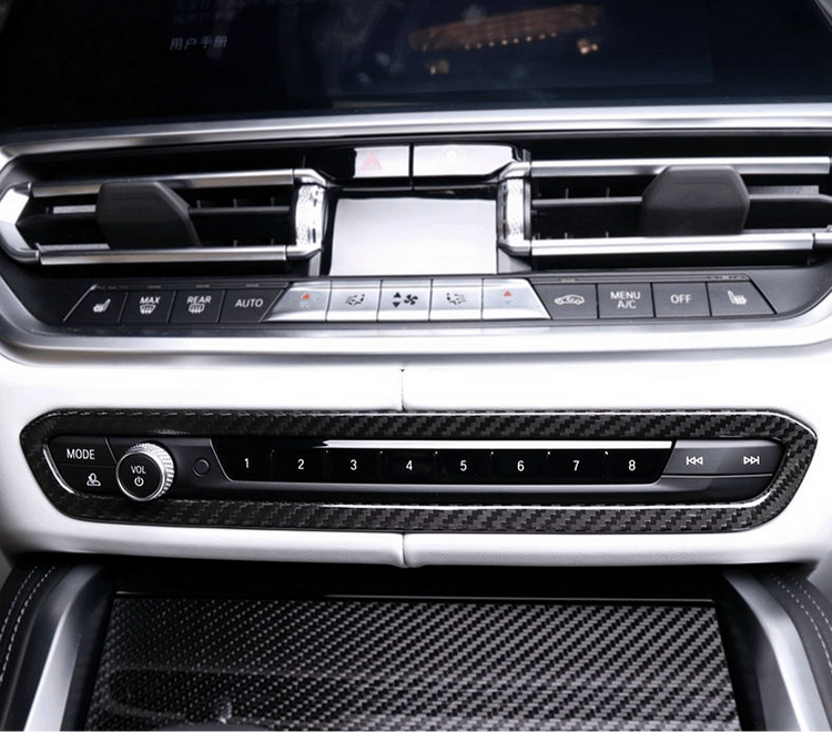 Insert de tableau de bord en fibre de carbone pour BMW G80 / G81 / G82 / G83 – Carbone sec haut de gamme