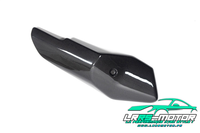 Protection thermique d'échappement en fibre de carbone à l'avant du silencieux KTM 1290 Super Aventure à partir de 2021