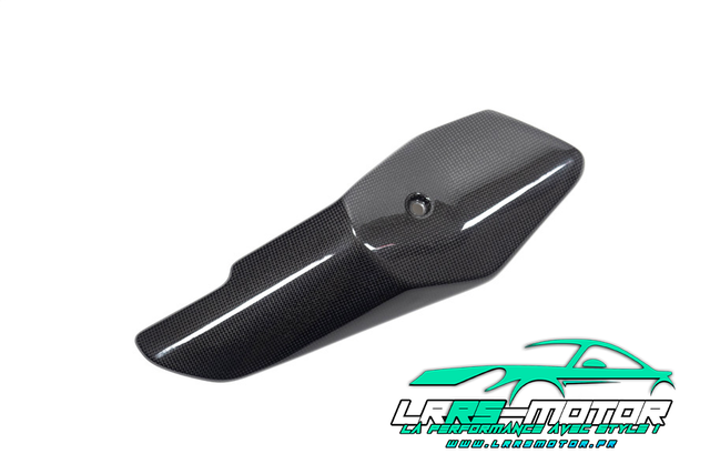 Protection thermique d'échappement en fibre de carbone à l'avant du silencieux KTM 1290 Super Aventure à partir de 2021