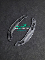Pack Double fibre de carbone magnétique & adaptée à votre volant