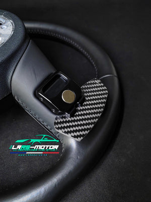Pack Double fibre de carbone magnétique & adaptée à votre volant