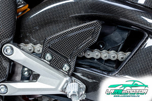 Protection de talon gauche en carbone brillant pour Honda CBR 1000 RR-R / SP à partir de 2024