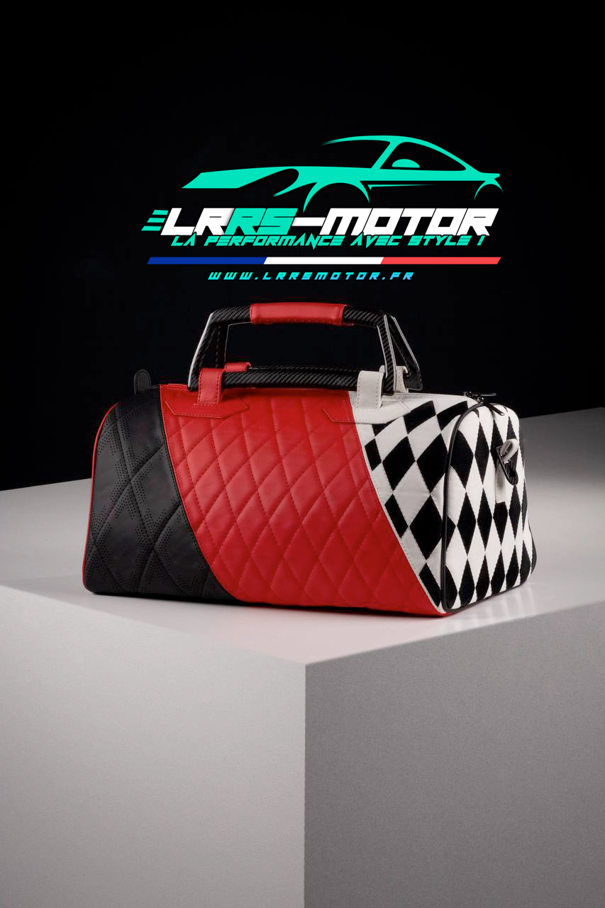Sac de voyage Harley Quinn – Cuir véritable & carbone, édition premium
