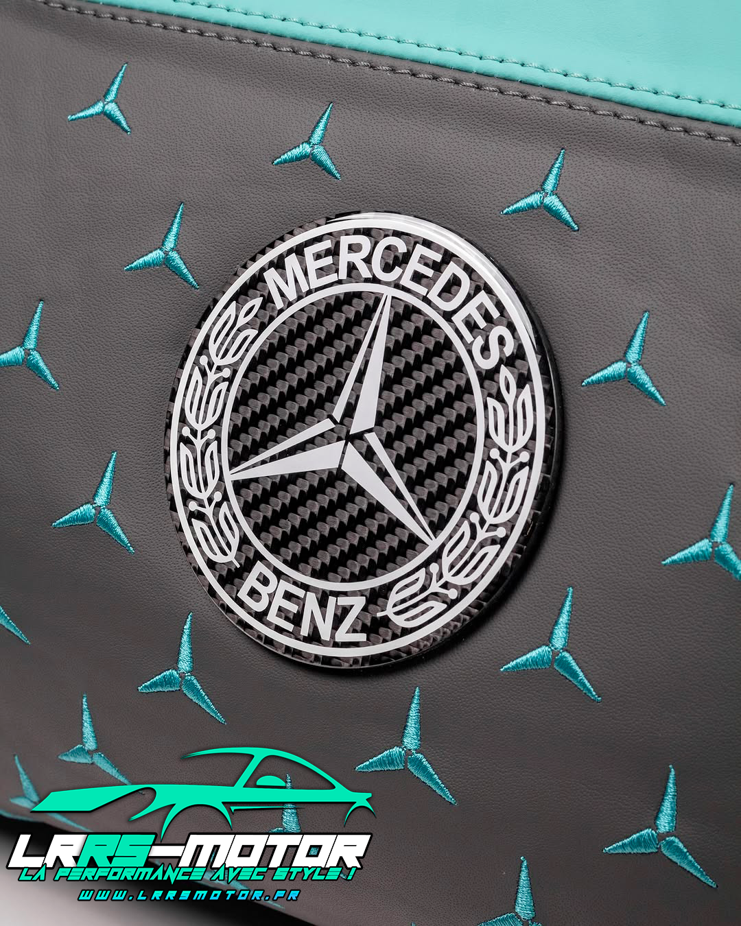 Sac de voyage Mercedes-Benz Personnalisable – Cuir Premium & Carbone – Édition Exclusive