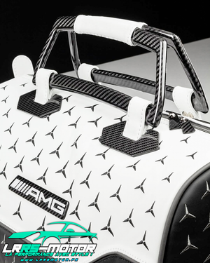 Sac de voyage Mercedes-AMG Personnalisable – Cuir & Carbone Premium – Édition Luxe