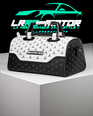 Sac de voyage Mercedes-AMG Personnalisable – Cuir & Carbone Premium – Édition Luxe