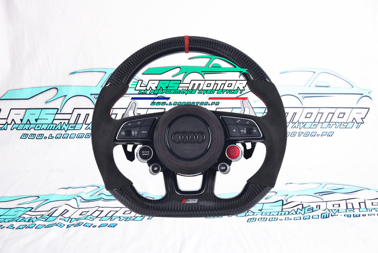 Volant Audi personnalisé compatible RS3, A3 8Y, A1, S3, A4, S4, RS4 B9, A5 et RS5 B9