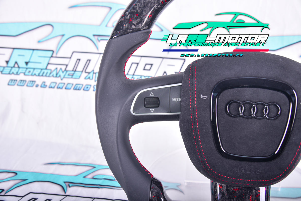 Volant Audi Personnalisable Compatible A3 8P A4, S4 A5 8T, A8 D3 Q7 Q5