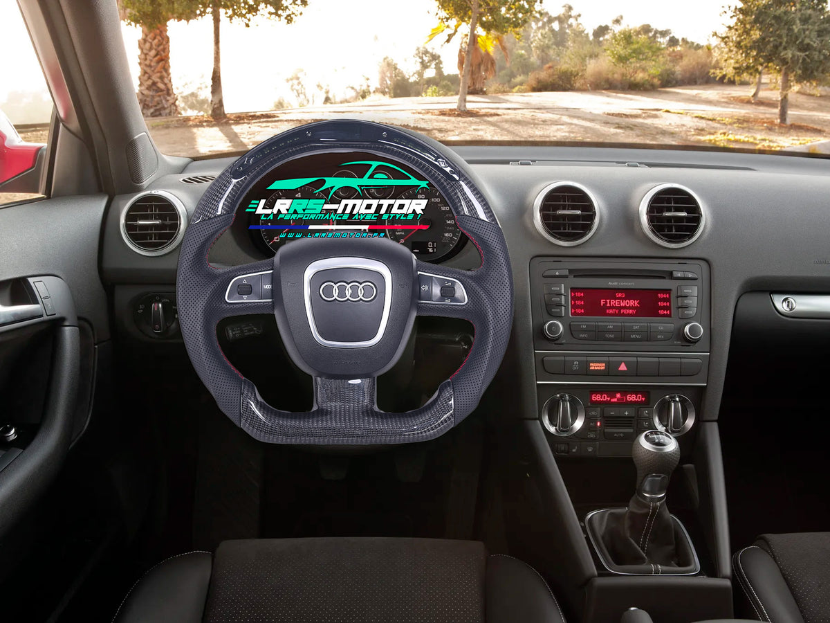 Volant Audi Personnalisable Compatible A3 8P A4, S4 A5 8T, A8 D3 Q7 Q5